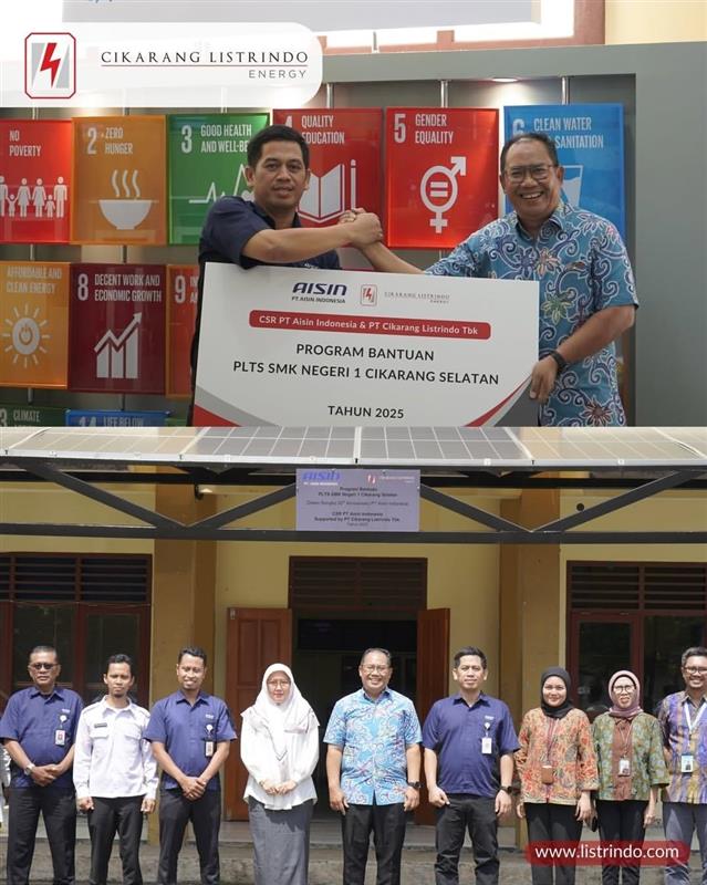 Program Tanggung Jawab Sosial ini ditujukan untuk mendukung kegiatan belajar mengajar agar terciptanya generasi yang sadar akan pentingnya Energi Bersih